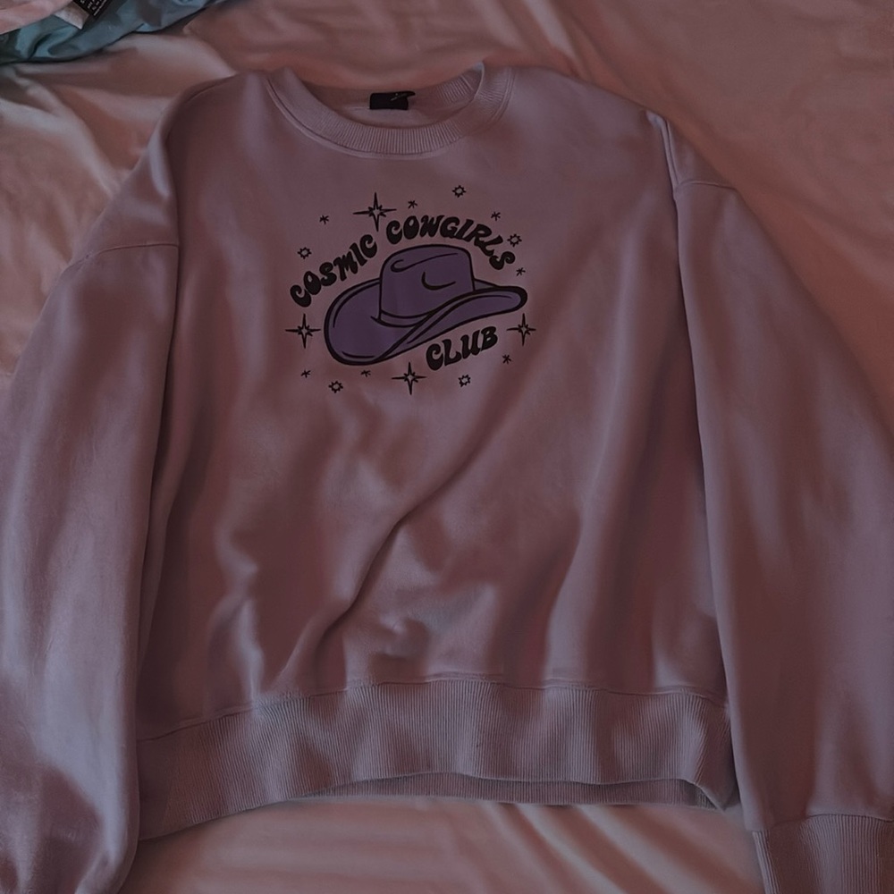 Cosmic cowgirls graphic design women’s sweatshirt